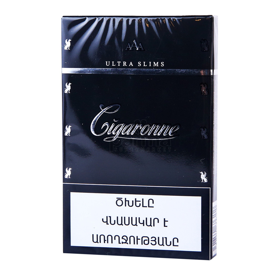Сигареты Cigaronne Ultra Slims Black